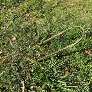 Vintage Fireplace Log Holder GOLD